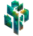 Rearthify Logo - Isometric Forest Recycling